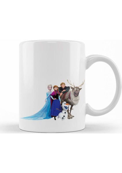 Elsa Kristoff Anna Olaf Film Frozen Kupa Bardak Porselen