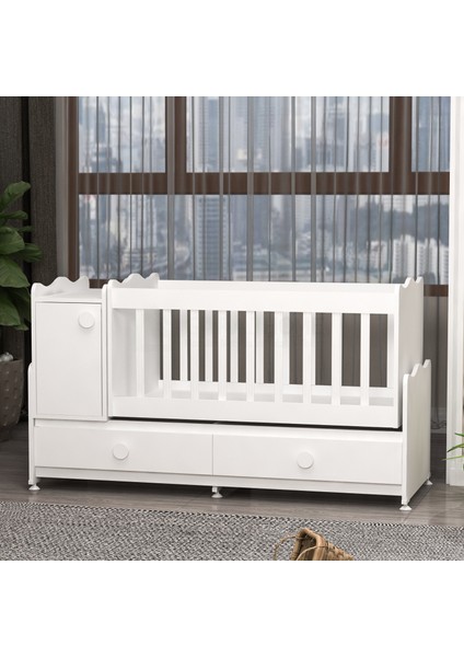 Pırlanta Yıldız 4 Kapaklı Bebek Odası Takımı - Beyaz fiyatları