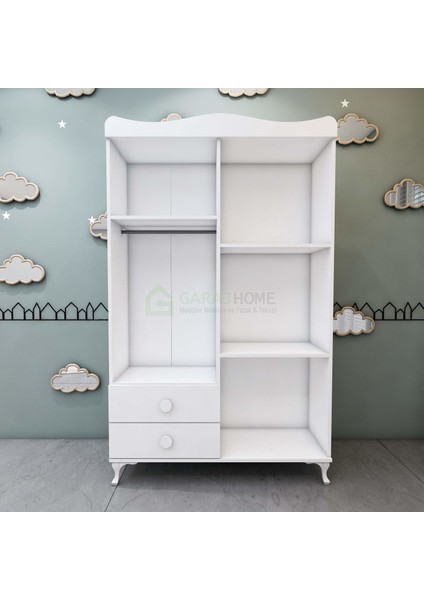 Pırlanta Yıldız 4 Kapaklı Bebek Odası Takımı - Beyaz fırsatları