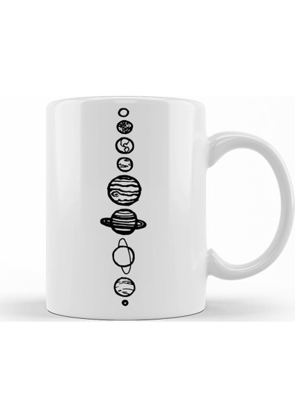 Gezegenler Kupa Bardak Porselen