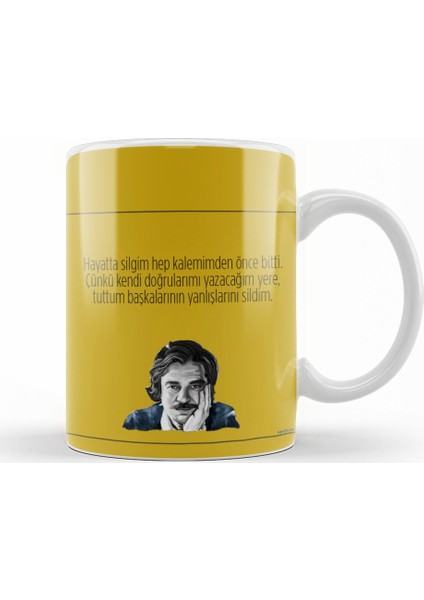 Oğuz Atay Söz Kupa Bardak Porselen