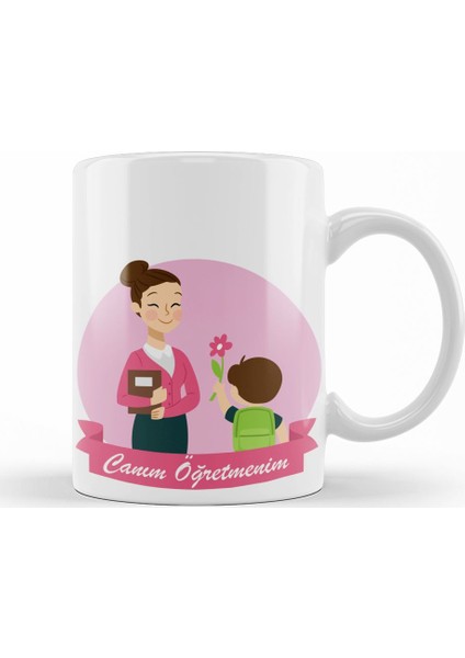 24 Kasım Özel Öğretmenler Günü Kupa Bardak Porselen