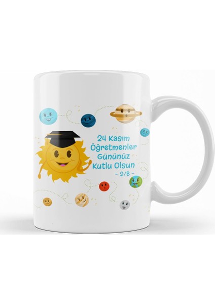24 Kasım Özel Öğretmenler Günü Kupa Bardak Porselen