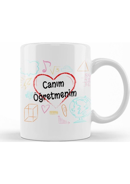 24 Kasım Özel Öğretmenler Günü Kupa Bardak Porselen