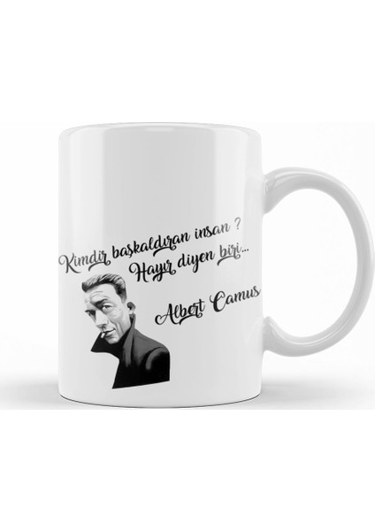 Albert Camus Kupa Bardak Porselen