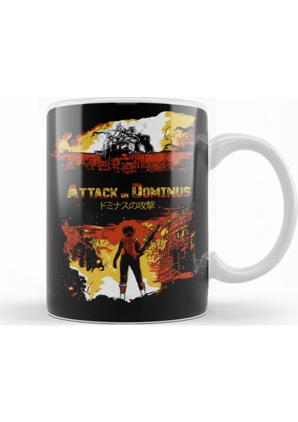 Attack On Titan Attack On Dominus Kupa Bardak Porselen
