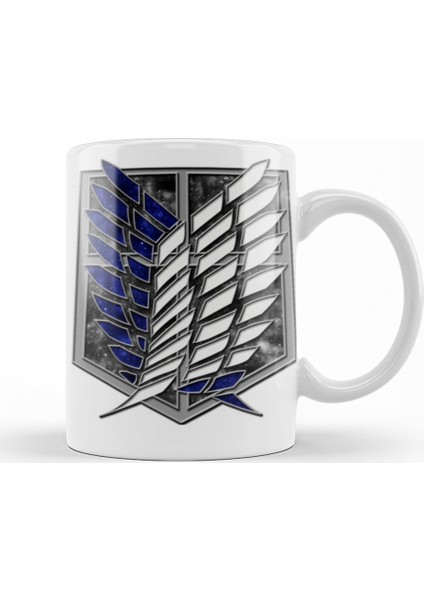 Attack On Titan The Survey Corps Logo Kupa Bardak Porselen