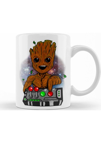 Baby Groot Baby Tree Don't Push Kupa Bardak Porselen