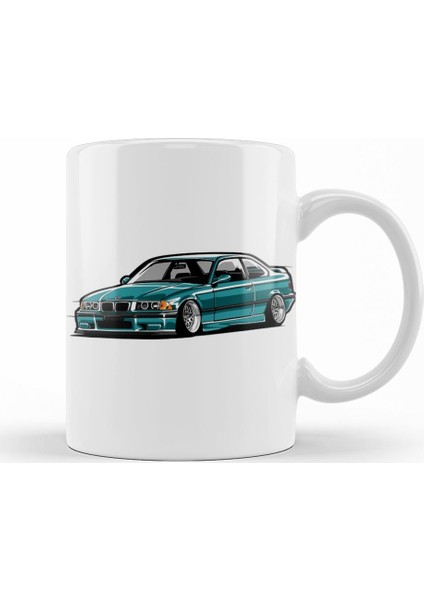 Bmw Stanced Out E36 Kupa Bardak Porselen