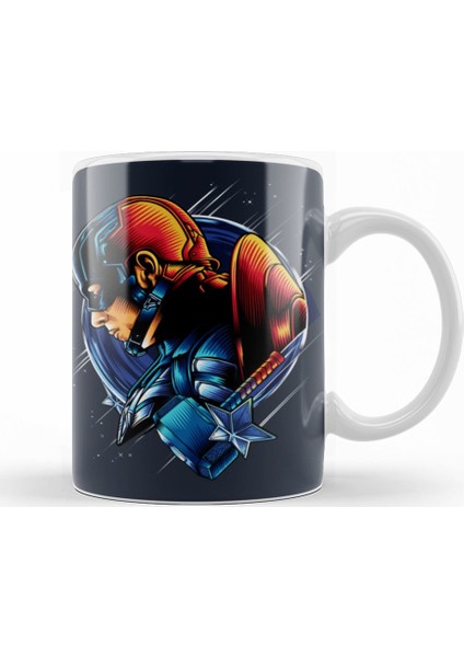 Captain America Kupa Bardak Porselen