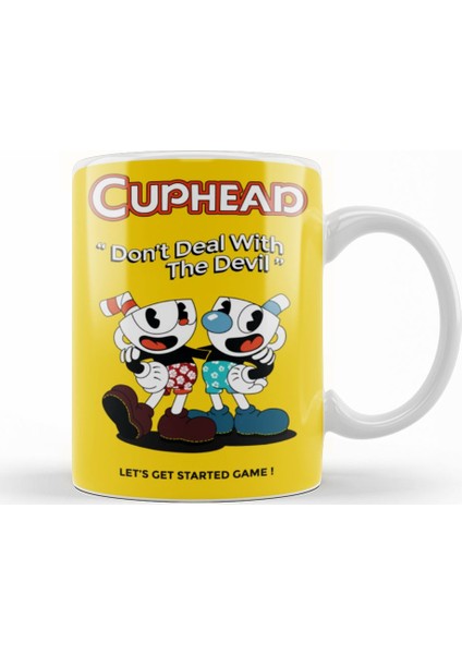 Cuphead Don't Deal with The Devil Kupa Bardak Porselen