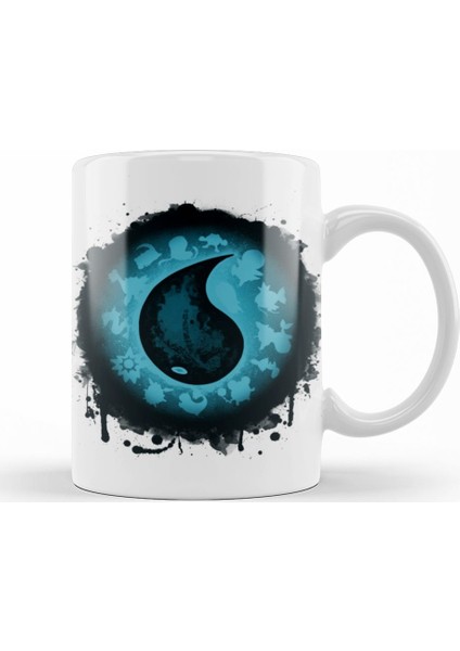 Gaming The Water Types Kupa Bardak Porselen