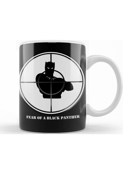 Hip Hop Fear of a Black Panther Kupa Bardak Porselen