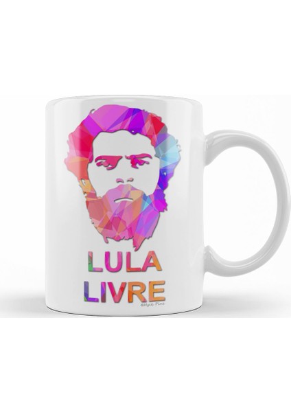 Lula Lıvre Colorido Abstrato Kupa Bardak Porselen
