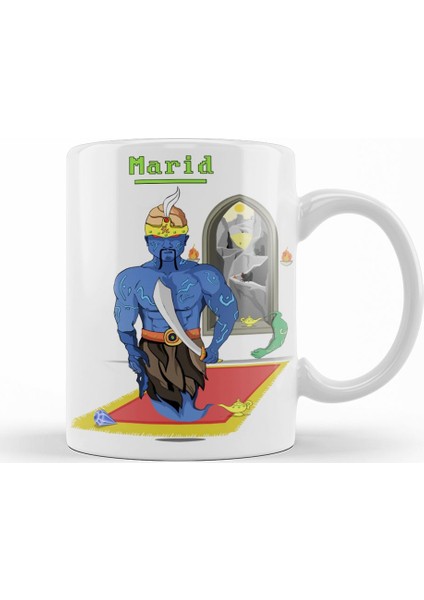 Marid Djin War Blue Faction Kupa Bardak Porselen