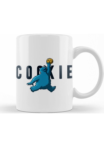Monster Cookies Cookie Kurabiye Canavarı Kupa Bardak Porselen