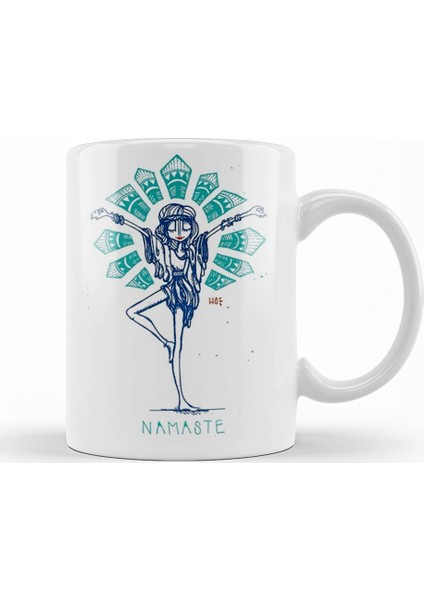 Namaste Yoga Kupa Bardak Porselen