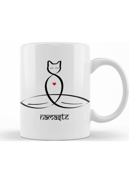 Namaste Yoga Kupa Bardak Porselen