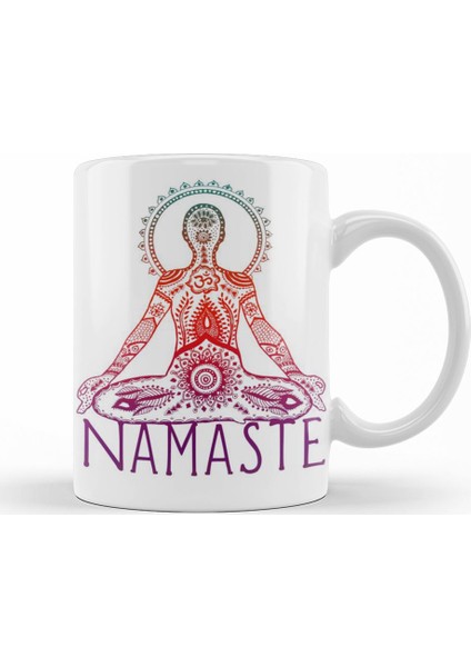 Namaste Yoga Kupa Bardak Porselen