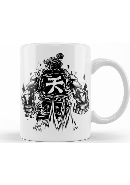 Street Fighter Akuma Kupa Bardak Porselen