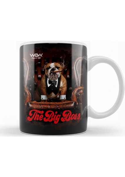 The Big Boss Pug Köpek Kupa Bardak Porselen