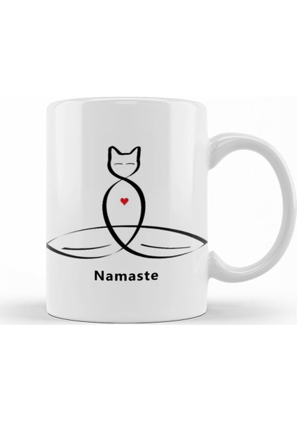 Yoga Namaste Kupa Bardak Porselen