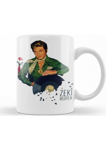 Zeki Müren İllustrasyon Kupa Bardak Porselen