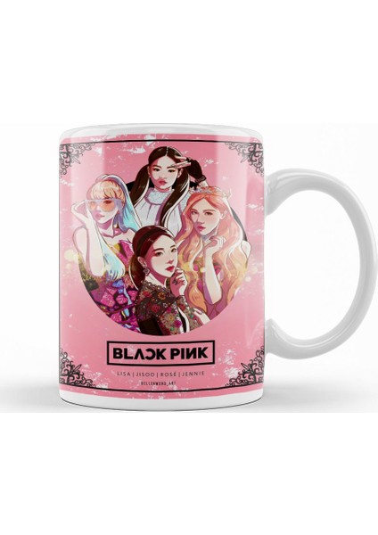 BlackPink Jisoo Jennie Rosé Lisa Kupa Bardak Porselen