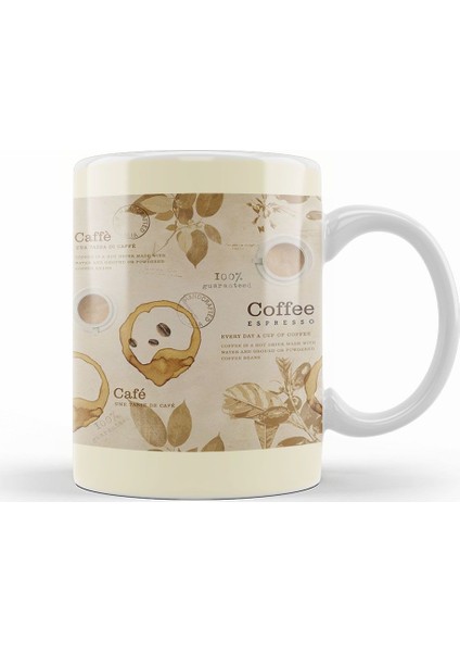 Coffee Espresso Kupa Bardak Porselen