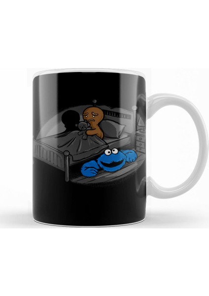 Cookie Monster Kurabiye Canavarı Öcü Korku Kupa Bardak Porselen