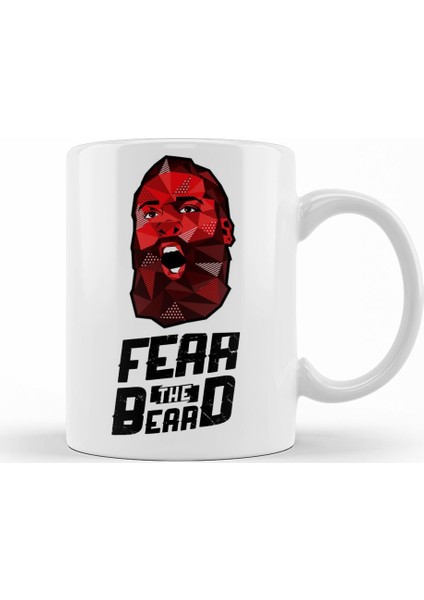 James Harden Fear The Beard Kupa Bardak Porselen