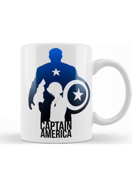 The Avengers Captain America Kupa Bardak Porselen