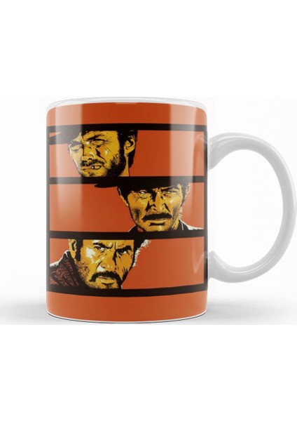 The Good, Bad and Ugly İllüstrasyon Kupa Bardak Porselen