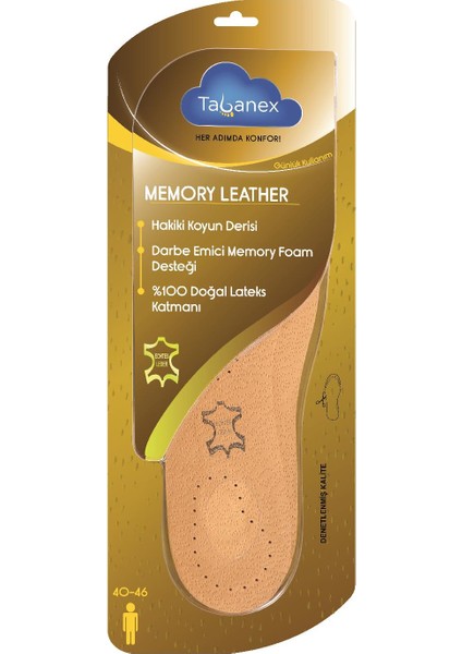 Memory Leather Tabanlık - Erkek