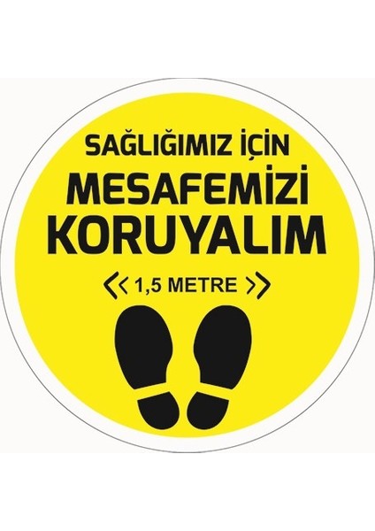 Sosyal Mesafe Yer Yapışkanı 3'lü