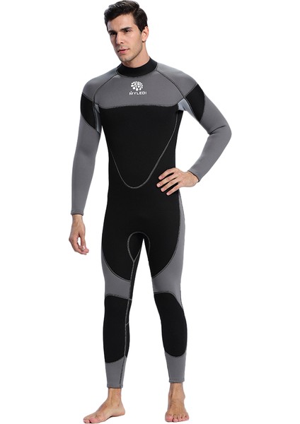 Erkekler 3 mm Neopren Wetsuit Sörf Yüzme Dalış Takım