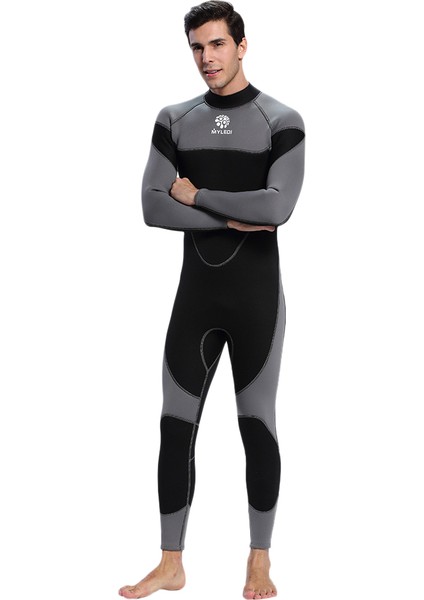 Erkekler 3 mm Neopren Wetsuit Sörf Yüzme Dalış Takım