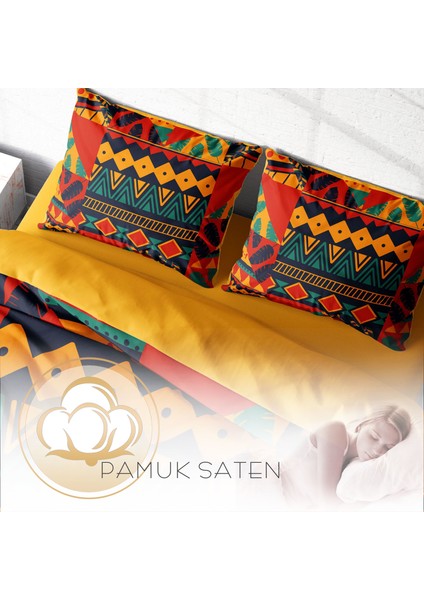 Avaiyo 3D Pamuk Saten Çift Kişilik Nevresim Takımı