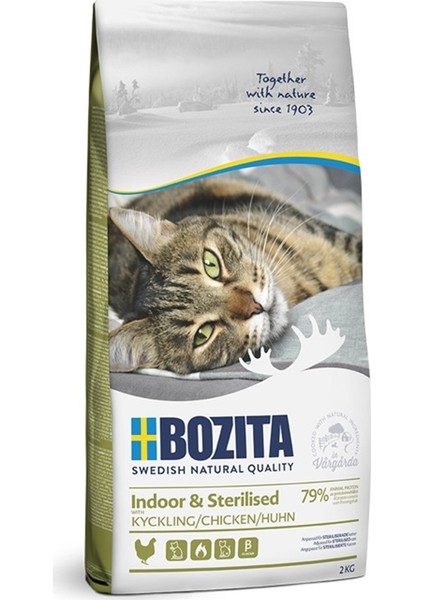 Indoor Sterilized Tahılsız Tavuklu Kedi Maması 2 kg