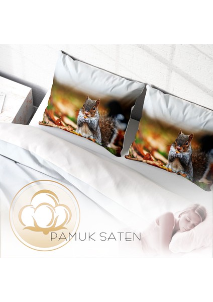 Sincap 3D Pamuk Saten Çift Kişilik Nevresim Takımı
