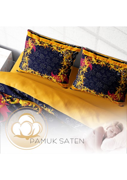 Gold Baraque 3D Pamuk Saten Çift Kişilik Nevresim Takımı fırsatları