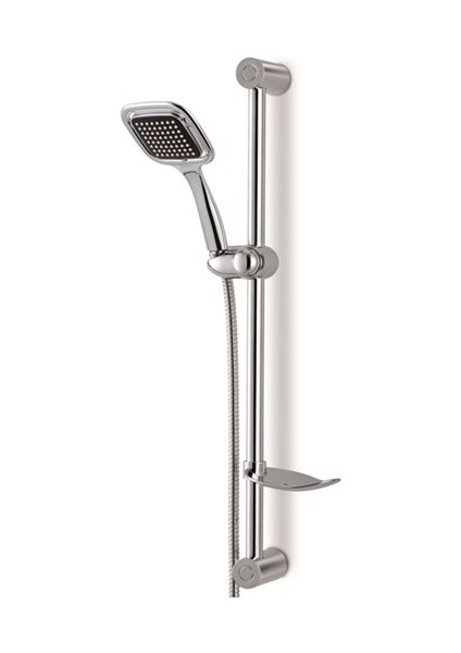 Kare Siyah Sürgülü Duş Seti