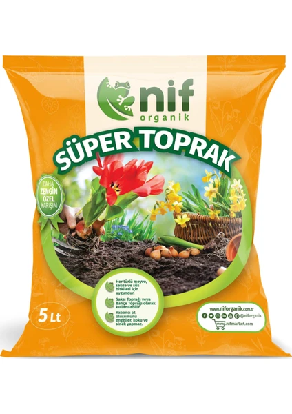 Torflu Gübreli Saksı Toprağı 5 lt