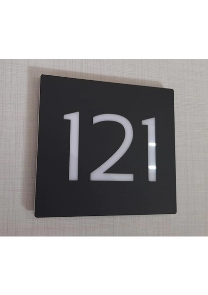 Şık Tasarımlı Kapı ve Birim Numarası Apartman Ofis 10 x 8 cm
