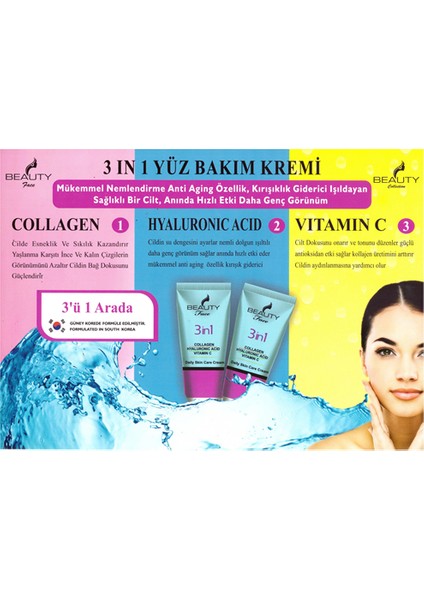 Collagen + Hyaluronic Acıd + Vitamin C Bakım Kremi 50 ml fiyatları