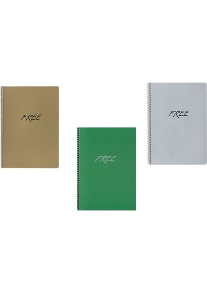 Free Spiralli Defter 240 Yaprak Kareli fiyatları