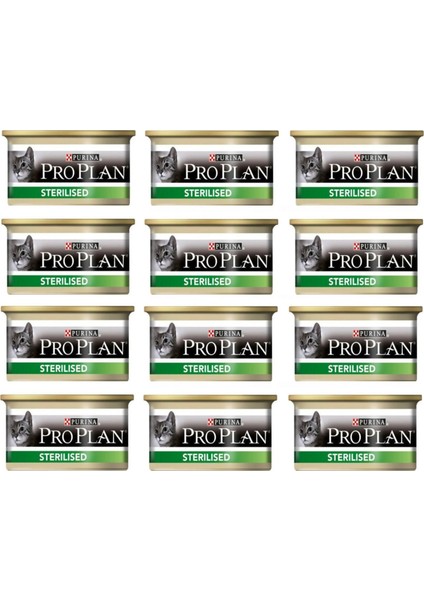 Proplan Sterilised Konserve Kedi Maması 85 gr x 12 Adet