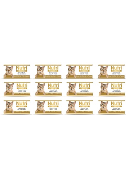 Tahılsız Tavuk & Sığır Etli Kedi Konserve 85gr 12'li