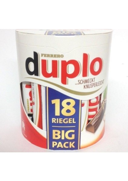 Duplo Büyük Paket 327 gr 18'li Sütlü Çikolata