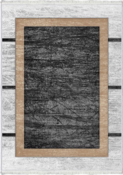 Bazaa Forum Saçaklı Mermer Desen Kaymaz Taban Dijital Baskı Halı FM-2027 180 x 280 cm